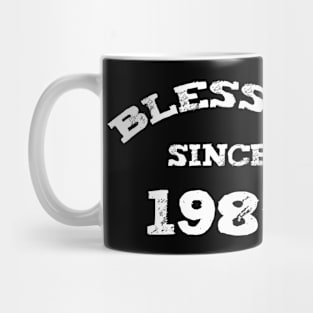 Blessed Since 1980 Cool Blessed Christian Birthday Mug